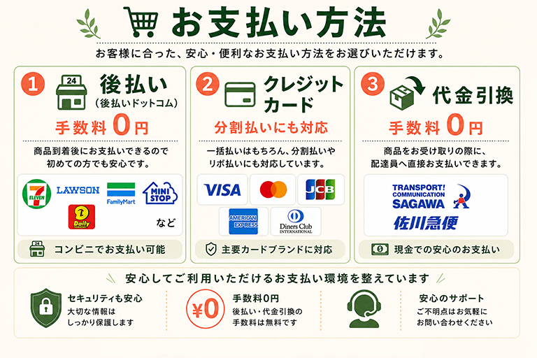お支払方法